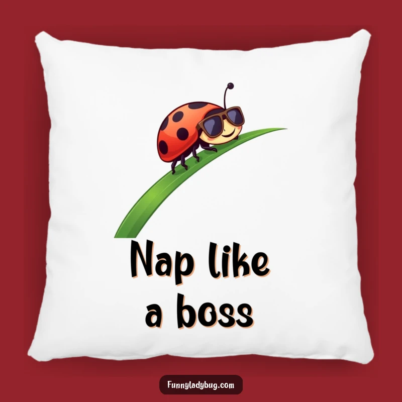 Funny Ladybug Pillow: Cozy Up with This Cool Grass Sliding Insect
