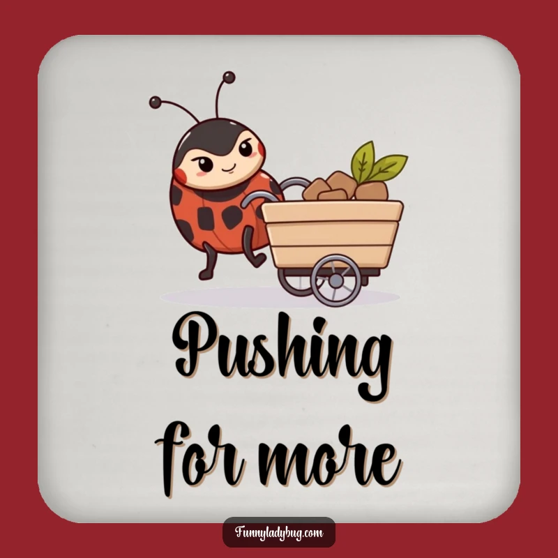 Funny Ladybug Coasters: Protect Your Table with Determined Insect Art