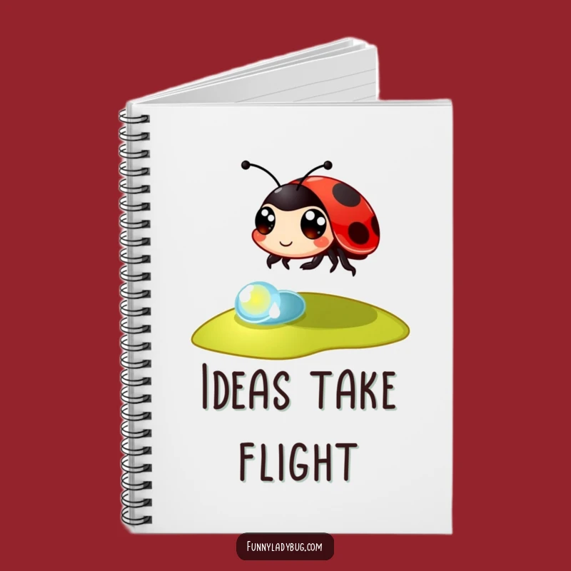 Funny Ladybug Notebook: Jot Down Ideas with This Bouncy Insect's Playful Flair