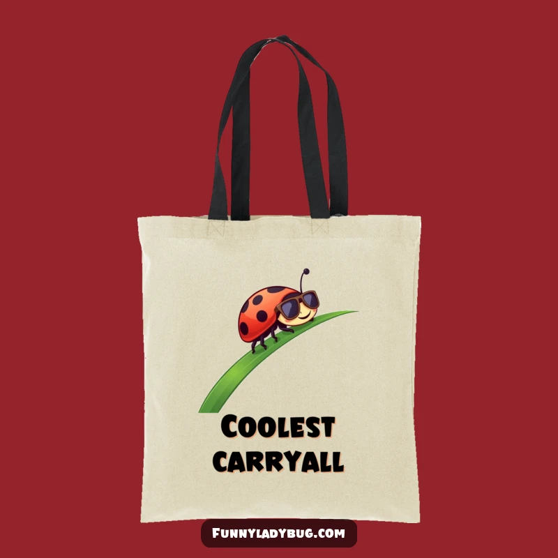 Funny Ladybug Tote Bag: Carry Your Cool with This Grass Sliding Insect